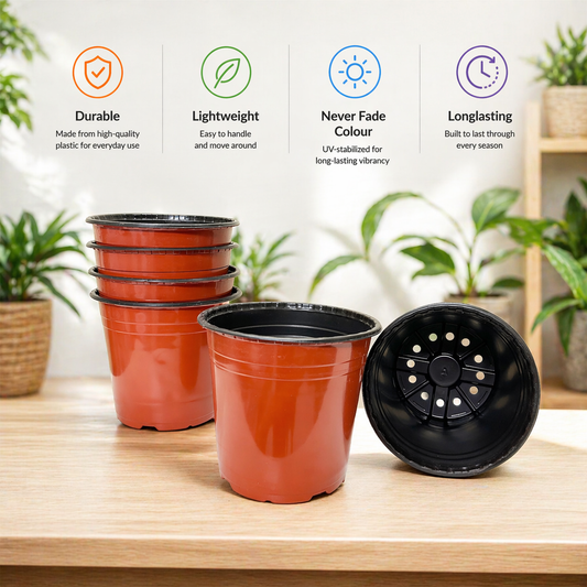 8 Inch Thermoform Pot (8" Dia x 7.3" H) | Home Garden & Nursery