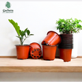 Gachera 4 Inch Thermoform Flower Pot | Lightweight Plastic Nursery Pot for Plants & Seedlings