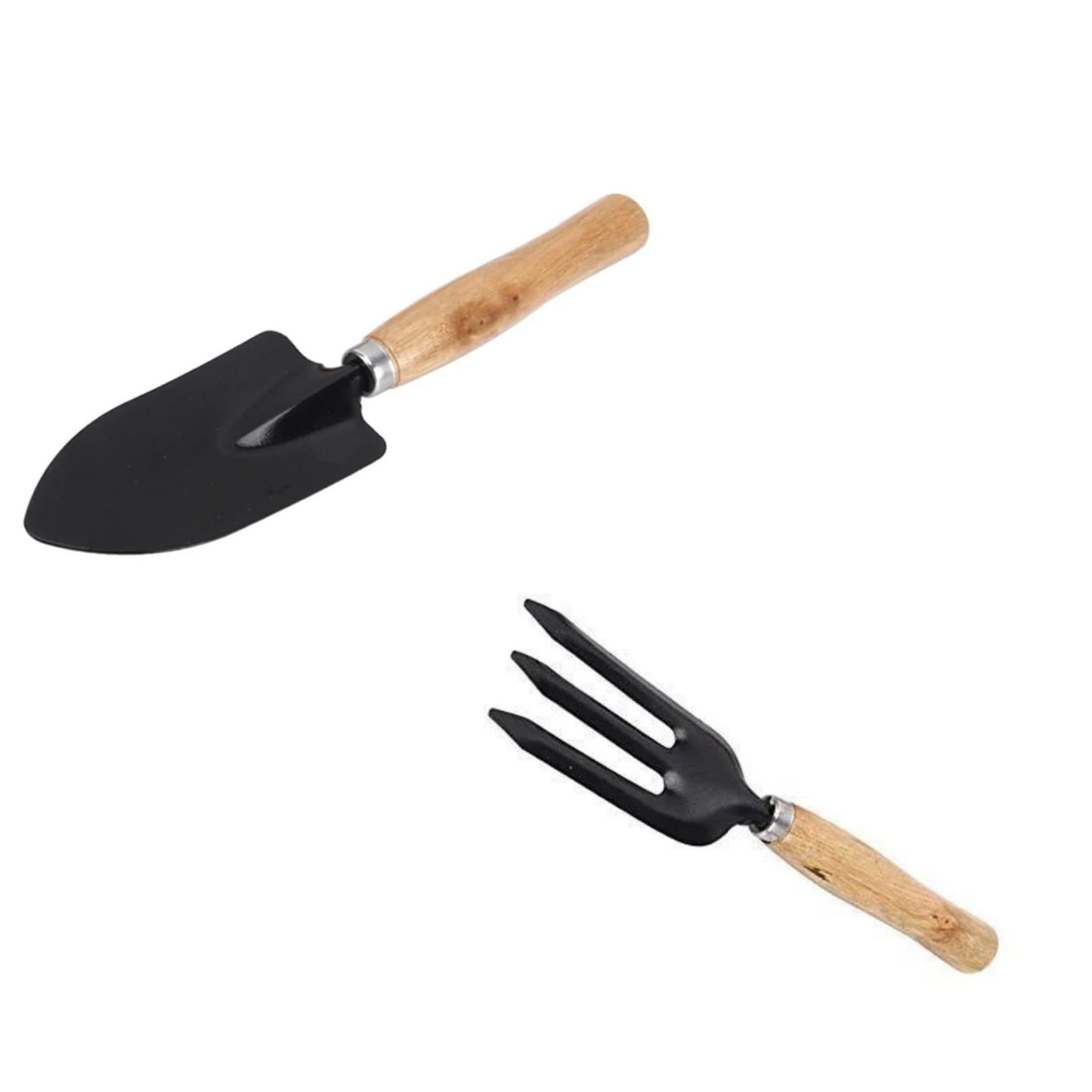 Garden Tools Kit Set of 4 – Cultivator, Fork, Trowel & Weeder for Home Gardening, Balcony & Terrace Garden